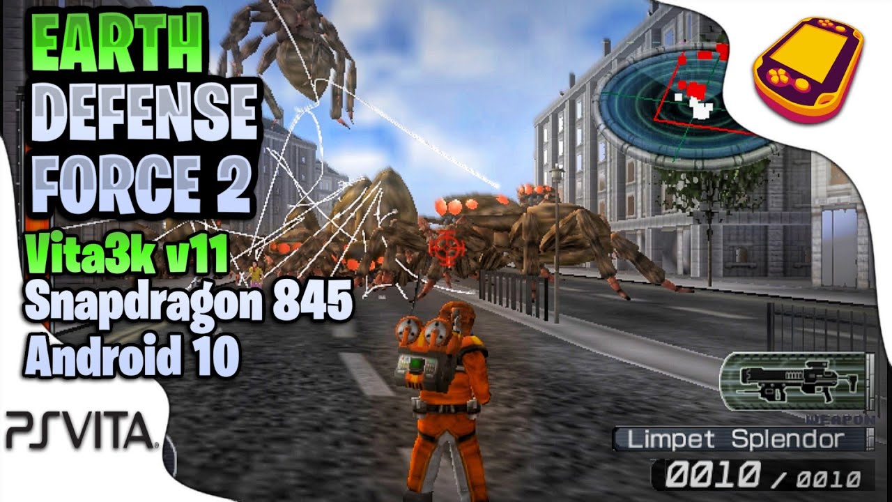 Earth Defense Force 2 Sur PS Vita – Jeu D'occasion Complet – Bon état