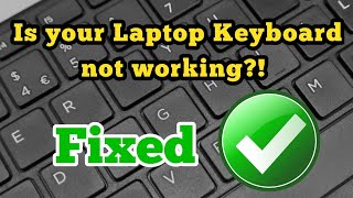 Masalah Keyboard Laptop tidak Berfungsi / mengetik - Perbaiki Tombol Keyboard laptop tanpa Penggantian