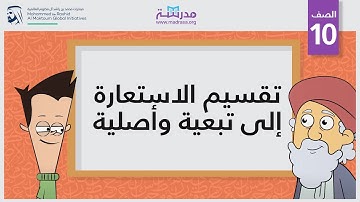 تقسيم الاستعارة إلى تبعية وأصلية