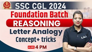 SSC CGL 2024 | Letter Analogy: Concept and Tricks | SSC CGL Reasoning Classes | By Swapnil Mam