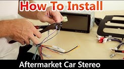 How to Correctly Install an Aftermarket Car Stereo, Wiring Harness and Dash Kit 