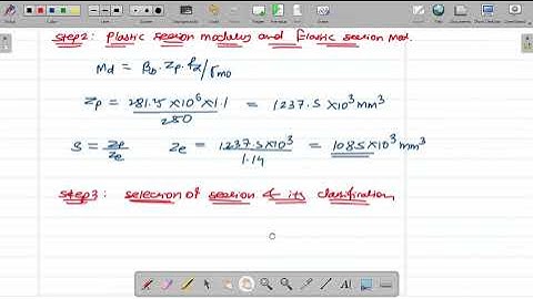 Design of Laterally Supported Beam example using IS-800-2007