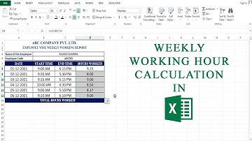 How to Calculate Working Hours in Excel | Excel Tips Explained in English