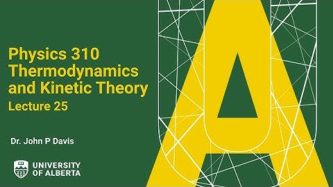 Thermodynamics and Kinetic Theory - L25.1 Second Order Phase Transitions