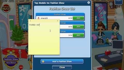 How to Get Into the Fashion show part Fantage