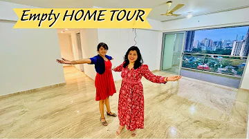EMPTY HOME TOUR Of Our New Flat in Mumbai | Indian House Tour | Maitreyee
