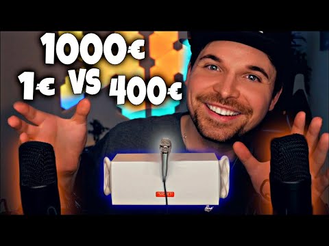 ASMR 1000€ vs 400€ vs 1€ Mikrofon | Deutsch