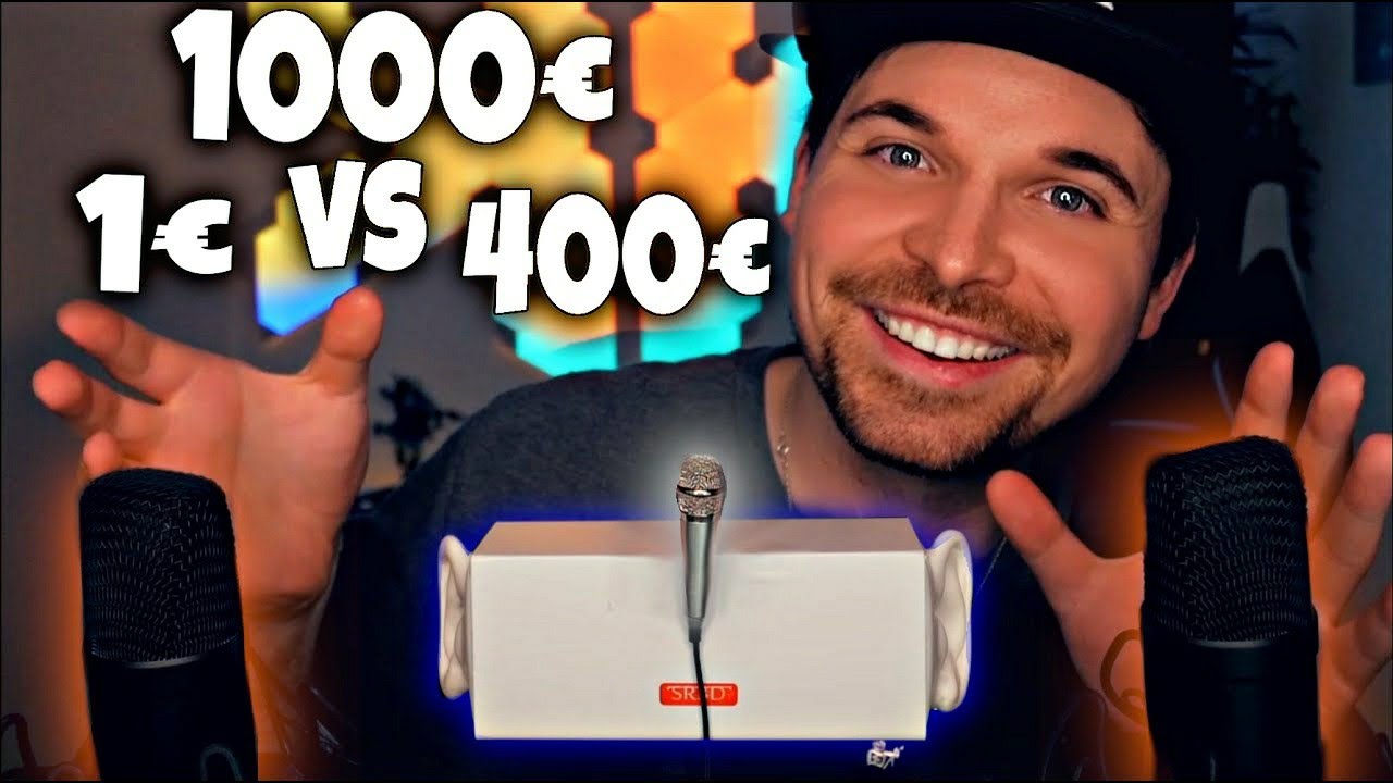 ASMR 1000€ vs 400€ vs 1€ Mikrofon | Deutsch