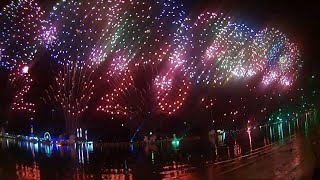 : 2020 new year fireworks Display in Corniche Abu Dhabi UAE