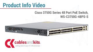 Product Info: Cisco 3750G Series 48 Port Switch, WS-C3750G-48PS-S