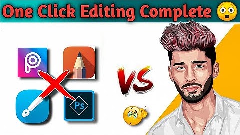 vector art editing in one click🔥|  cartoon photo editing kaise karen | easy cartoon photo editing