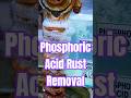 Phosphoric Acid Rust Removal Hack 💰 Rusted metal scaffold joint