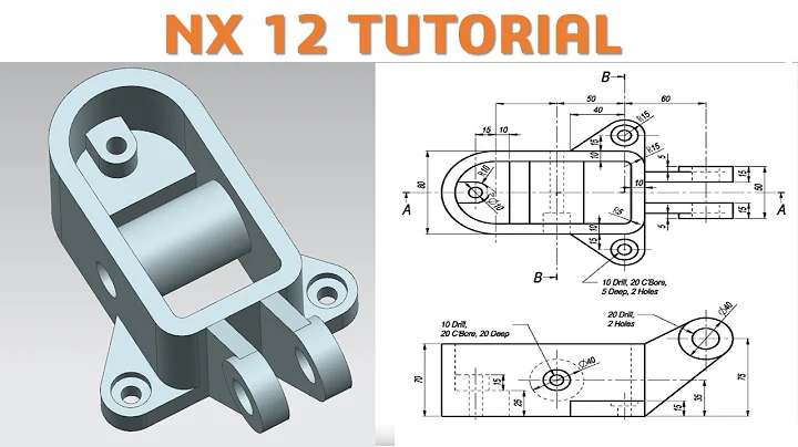 NX 12 Tutorial #48 | 3D Modeling Basic Beginners | CAD CAM TUTORIAL