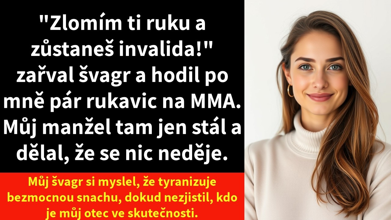 „Zlomím ti ruku a budeš invalidní!" zařval můj švagr a hodil po mně MMA rukavice. Stála jsem uprostřed vlastního obýváku před patnácti příbuznými a můj manžel se jen krčil v koutě s očima...