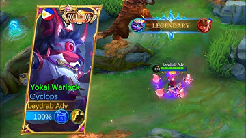 Cyclops New Upcoming Collector Skin | Yokai Warlock Gameplay | Mobile Legends: Bang Bang