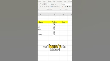 How to add a CheckBox in Excel! #shorts #excel