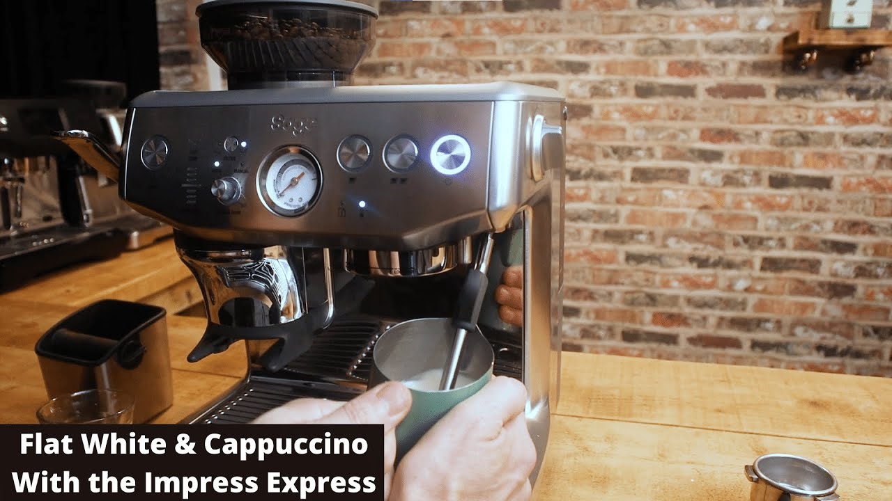 Sage (Breville) Barista Express Impress - Making Cappuccino & Flat