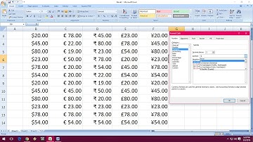 How to Auto Insert All Currency Symbol in MS Excel