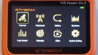 ПРИБОР ДЛЯ НАСТРОЙКИ ТВ АНТЕНН. GTMedia V8 Finder PRO -2  DVB-S2/S2X/T2/C/AHD LCD