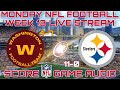 PITTSBURGH STEELERS vs WASHINGTON FOOTBALL TEAM NFL WEEK 13 LIVE STREAM WATCH PARTY[GAME AUDIO ONLY]