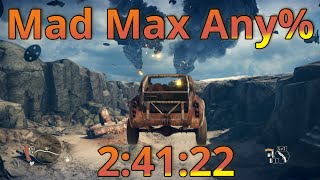 Mad Max Any% NG Speedrun in 2:41:22