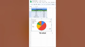 How to make a pie chart in Google Sheets! 🥧 #googlesheets #spreadsheet #excel #exceltips