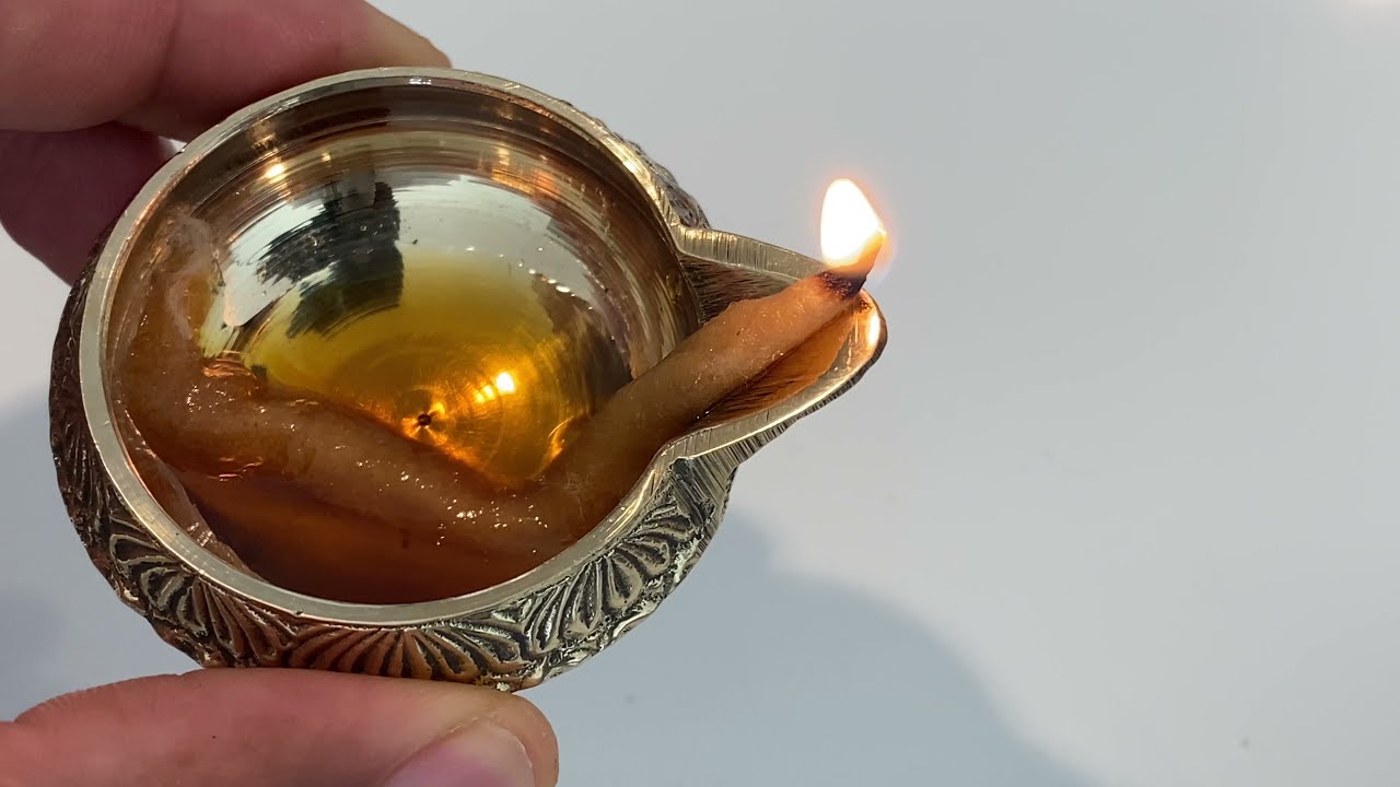 How To Light a Diya Lamp YouTube