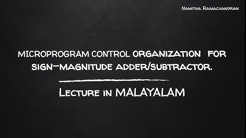 MICROPROGRAM CONTROL organization | module 6