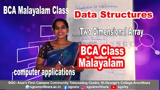 Datastructures- Two Dimensional Array || Malayalam ||