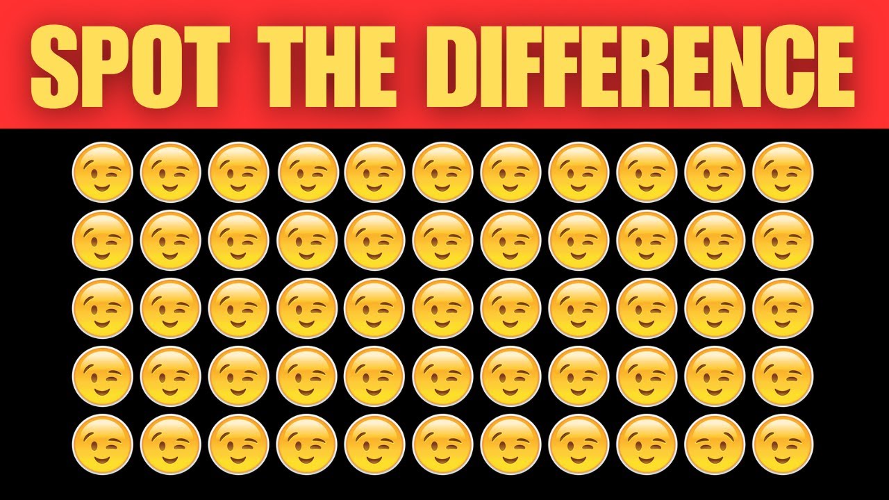SPOT THE DIFFERENCE EMOJI CLASS HOW GOOD ARE YOUR EYES L FIND THE SPOT THE DIFFERENCE EMOJI CLASS HOW GOOD ARE YOUR EYES L FIND THE