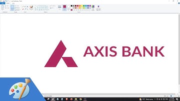 How to draw AXIS BANK logo using MS Paint