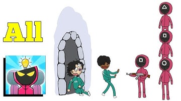 Squid Dop Challenge: Erase Survival All Levels 1-50 Walkthrough Squid Game