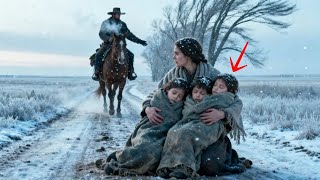 Hepsini Ben Taşırım, Dedi Kovboy, Dul Kadının Uyuyan Çocuklarıyla Zorlandığını Görünce