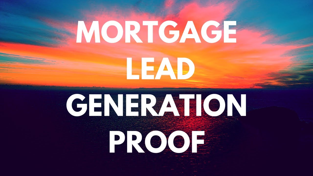 Mortgage Lead Generation Proof Video - How To Generate 100's of Leads