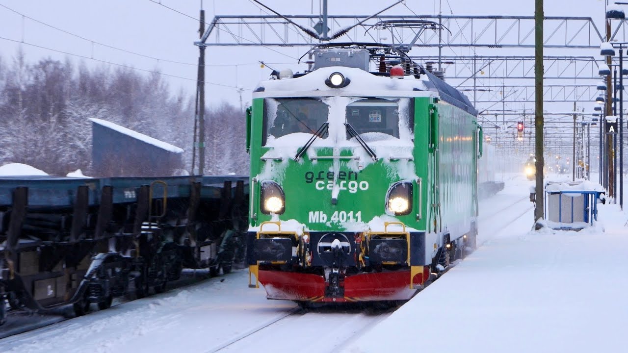 Tåg i Norrland 2022 - Vinter på Boden Central