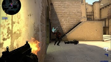 Crazy 1v4 clutch on mirage (CS:GO)