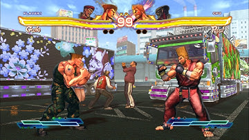 Street Fighter X Tekken _ Guile & Rolento vs Paul & Yoshimitsu (Hardest)