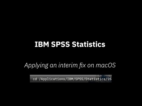 FIX SPSS Statistics MacOS Double Click File Open Issue + Stablility Improvement PATCH - V26 Official