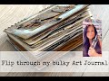 Flip through my bulky art journal