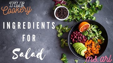 Ingredients for Salad Making | Prepare Salad & Dressing | Cookery
