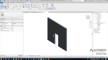 Family Revit | Bài 31: Tạo opening dựa trên mẫu family cửa đi