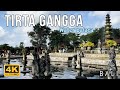 Exploring balis tirta gangga water palace  walking tour 4k      