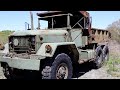 MILITARY M52 DUMP TRUCK WILL IT START AND ROAD BUILDING