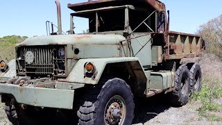 MILITARY M52 DUMP TRUCK WILL IT START AND ROAD BUILDING