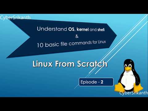 Understand OS, Kernel & Shell.Learn basic commands | Linux From Scratch (for beginners) LFS-EP-02