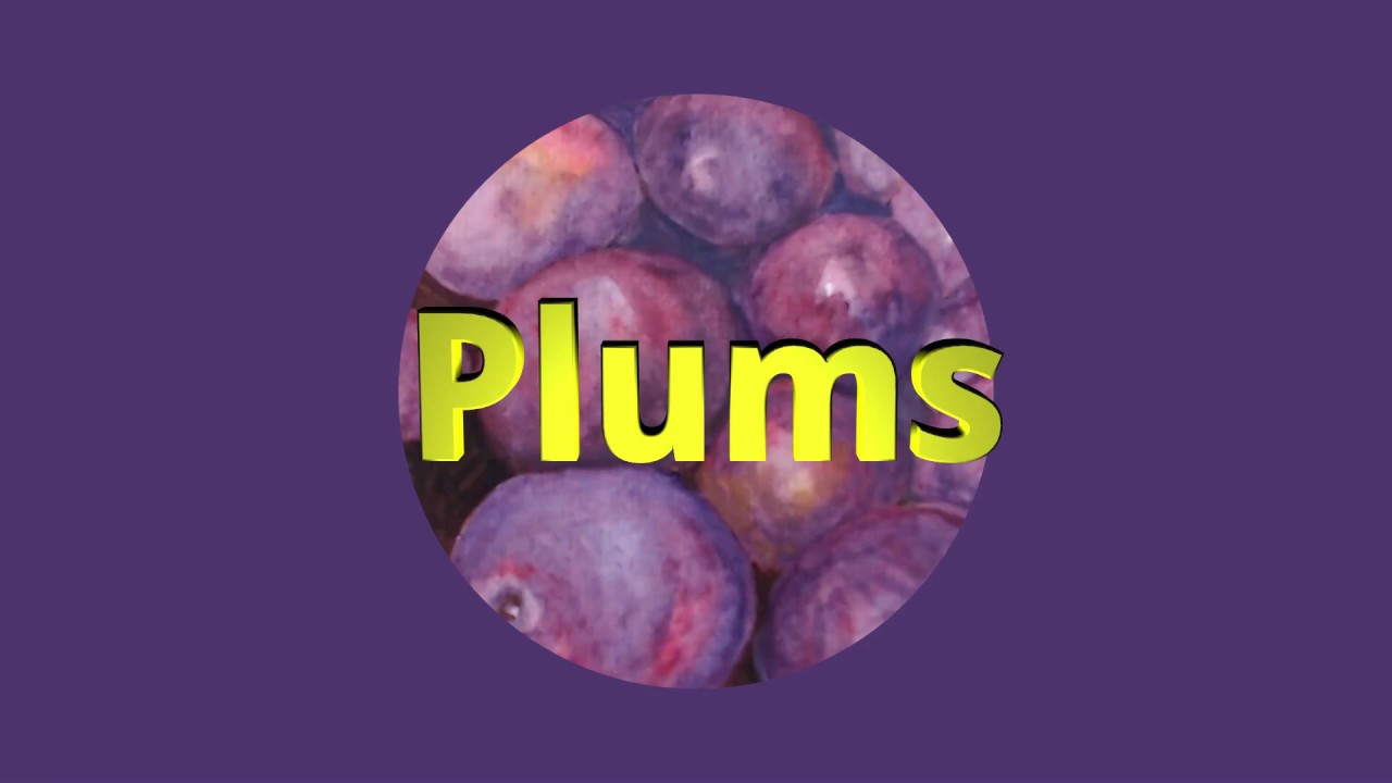 Plums -  in Watercolours
