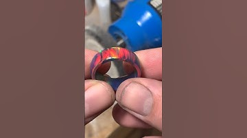Making a fire Aurora opal ring. #aurora #fire #opal