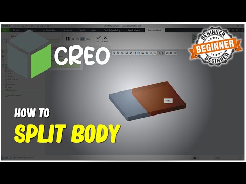 Creo How To Split Body