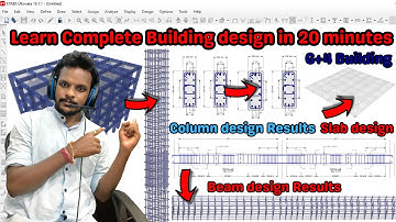 Learn complete building design by ETABS for beginners | East steps |civil engineering | G+4 building