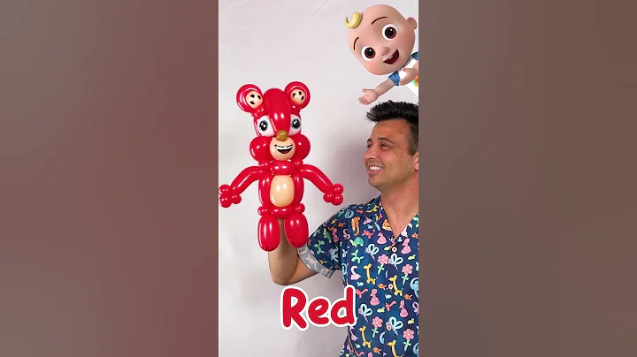 Rainbow Balloon Animal Challenge! Don't Pop the TEDDY BEAR Balloons! 🎈 #shorts #cocomelon